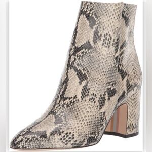 Sam Edelman Hilty Calf Hair Leopard Print Ankle Boots Genuine Leather Sz 6